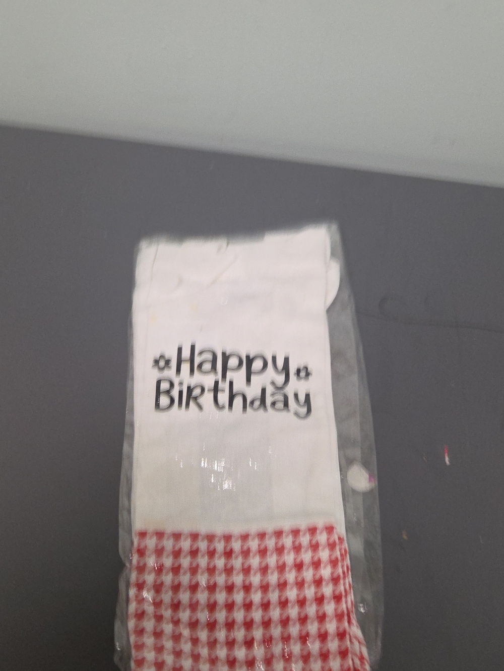 Happy Birthday Red & White Party Bag - Unbranded